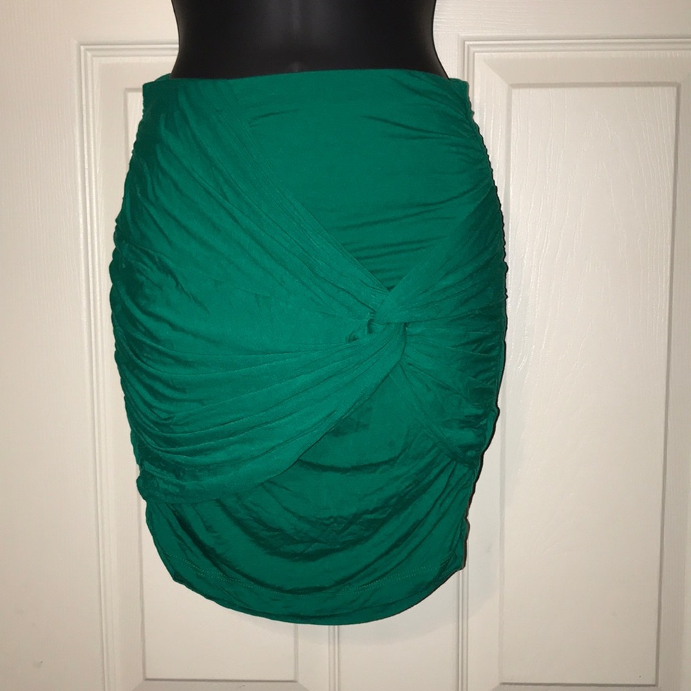 Emerald green skirt